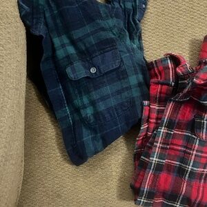 Flannel Button Down Shirt Bundle - Size 10/12